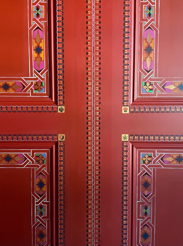 Pocket door detail.